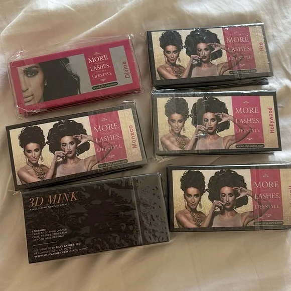 6 x Lilly Lashes Glam Collection - Black